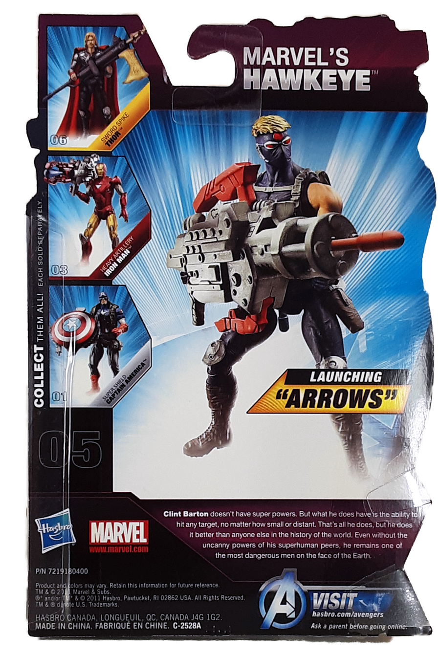 Avengers #5 Hawkeye With Mask and Snap-out Bow MOC action figure