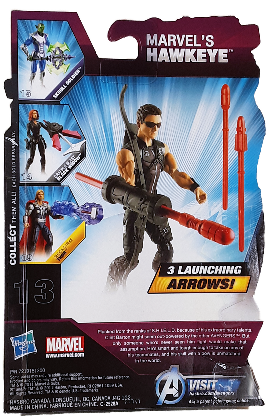 Avengers #13 Hawkeye With Launching Arrows MOC action figure