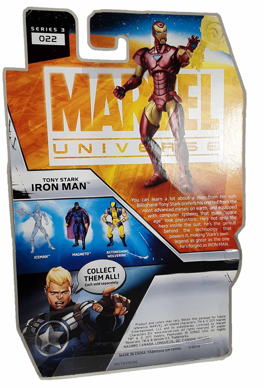 Tony Stark Iron Man - 022 Series 3 - Marvel Universe action figure