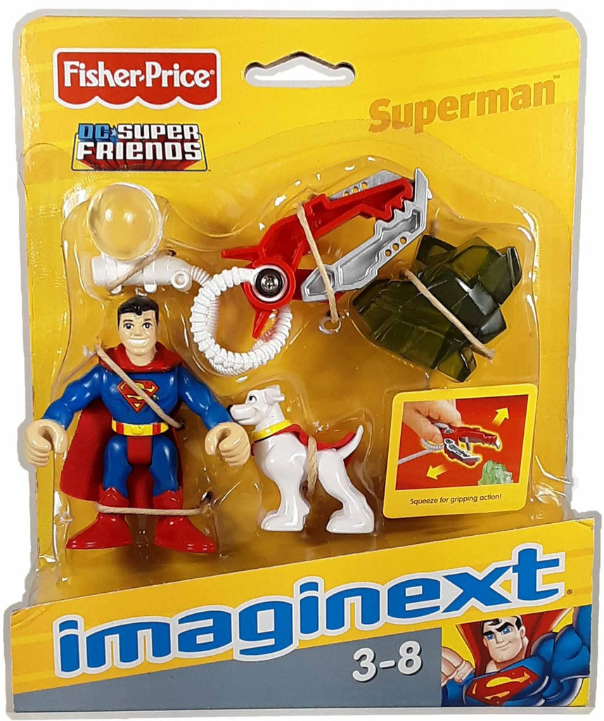 Superman with Krypto Imaginext MOC action figure