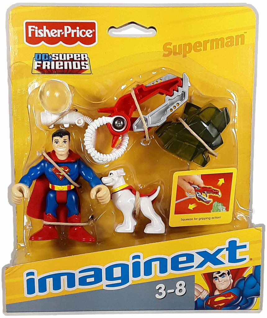 Superman with Krypto Imaginext MOC action figure 