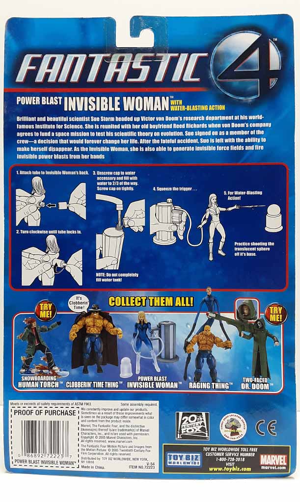 Invisible Woman - Jessica Alba - Clear Variant Power Blast Fantastic Four MOC action figure 1