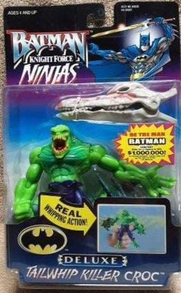 Batman Knightforce Ninjas Tailwhip Killer Croc action figure