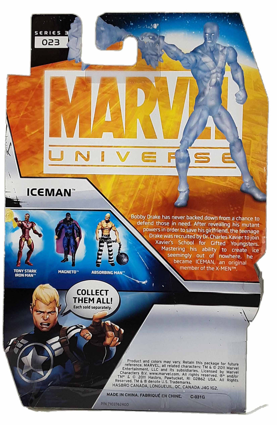 Iceman - 23 Series 3 - Marvel Universe action figure 