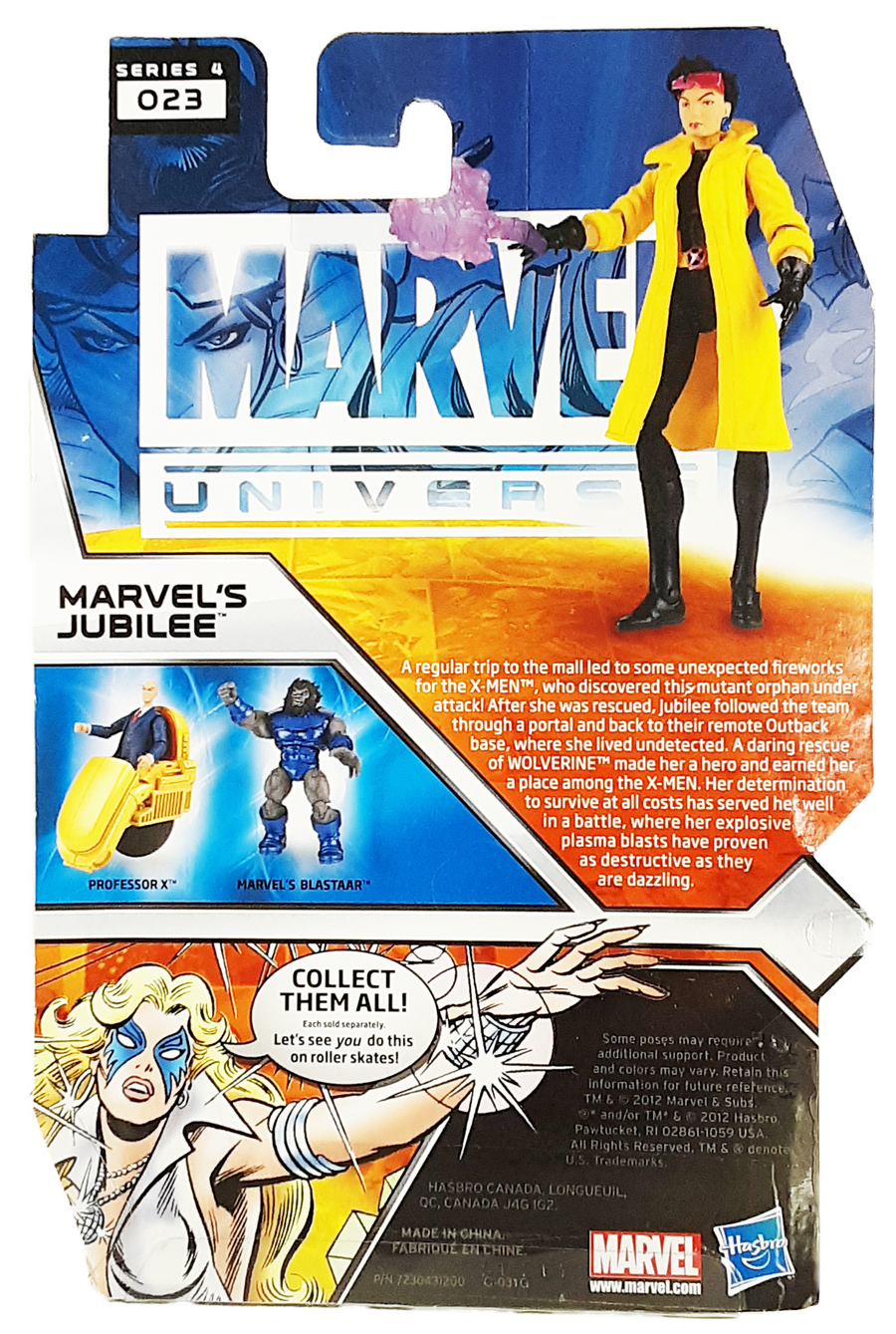 https://americastshirtshop.com/products/marvel-universe-series-4-figure-23-jubilee-moc-action-figure Marvel Universe Series 4 Figure #23 Jubilee MOC action figure