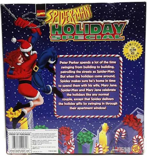  Spider-Man Holiday Special Christmas Spider-Man and Mary Jane action figure set MIB 