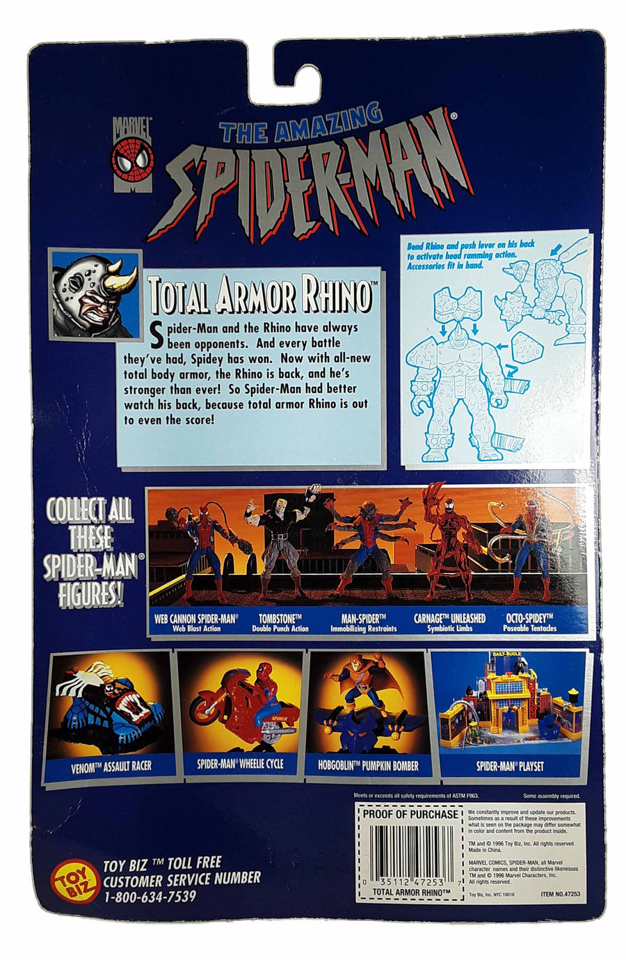 Rhino - Total Armor - Spider-Man The Animated Series MOC action figure