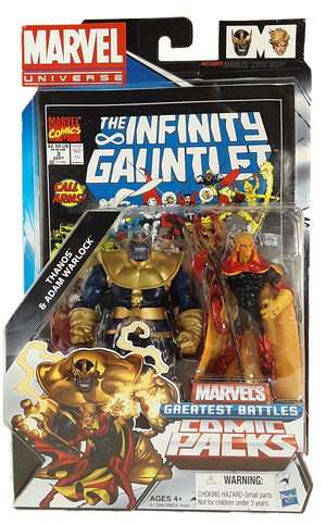 Marvel Universe Thanos and Adam Warlock MOC action figure