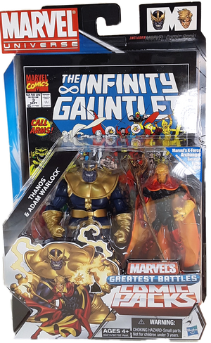 Marvel Universe Thanos and Adam Warlock