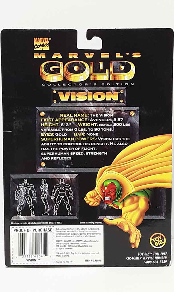 Vision - Marvel's Gold MOC Action Figure