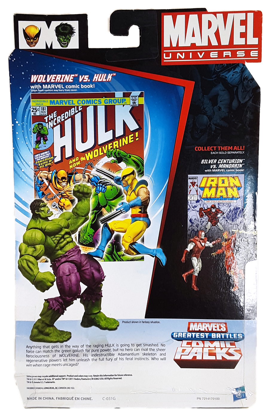 Marvel Universe Wolverine vs Hulk MOC action figure