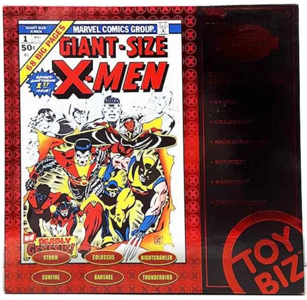 Giant Size X-Men action figure set MIB Storm,Colossus, Nightcrawler, Sunfire, Banshee, Thunderbird.