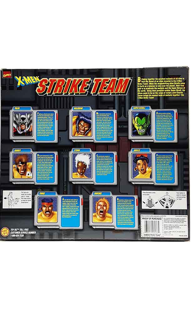 X-Men Strike Team action figure set MIB Talos, Wolverine, Forge, Super Skrull, Banshee, Storm, Gambit, Jubilee.